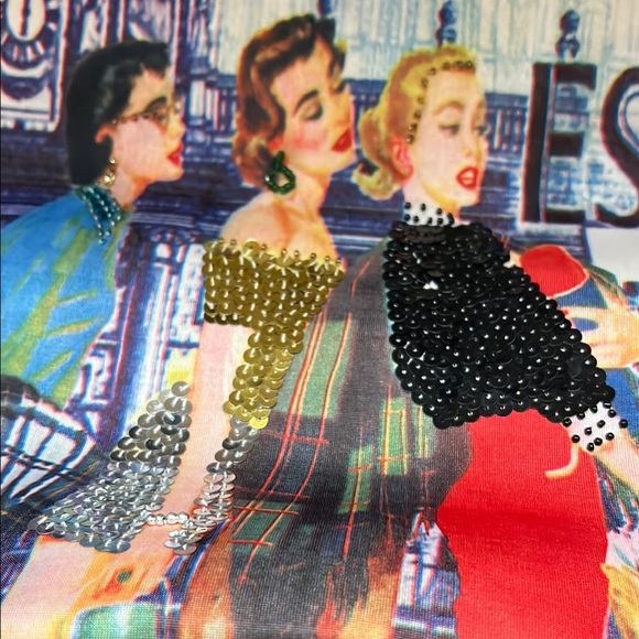 Coin Art Printed Handbag - Picture 10 of 13